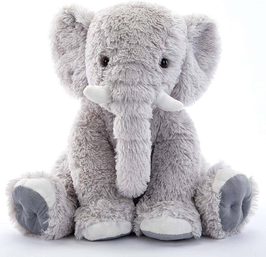Bum Bumz Gray Elephant Plush
