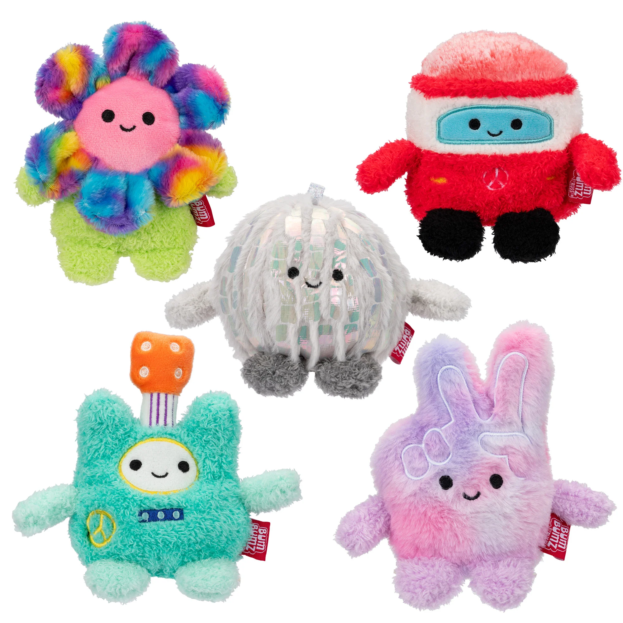 Bum Bumz Rainbow Clown Plush