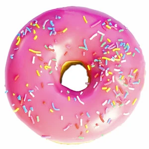 Pink Frosted Bum Bumz Donut